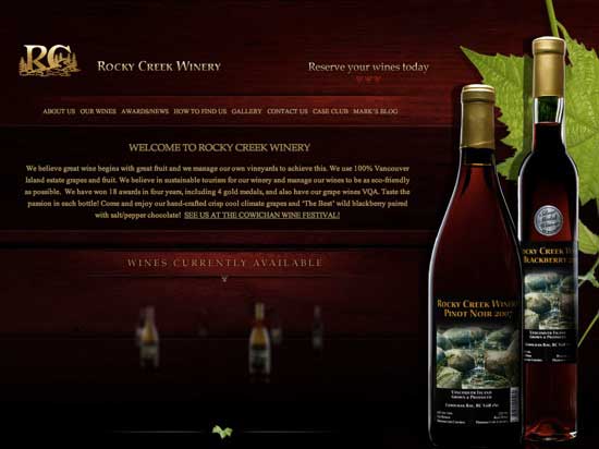 Beautiful Wine Website