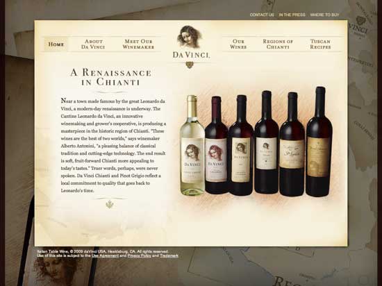 Beautiful Wine Website