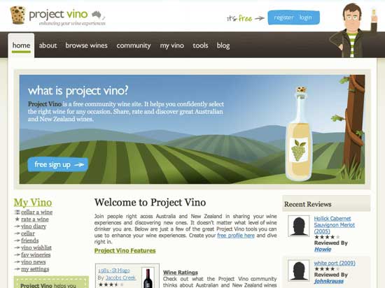 Wine website example