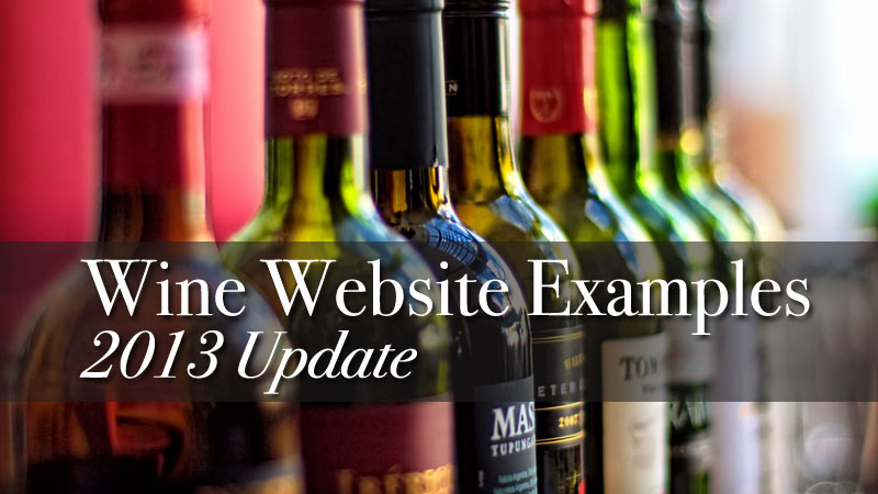 wine website examples 2013